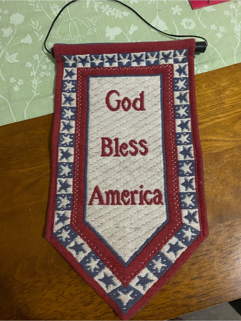 Patriotic "God Bless America" Wall Banner